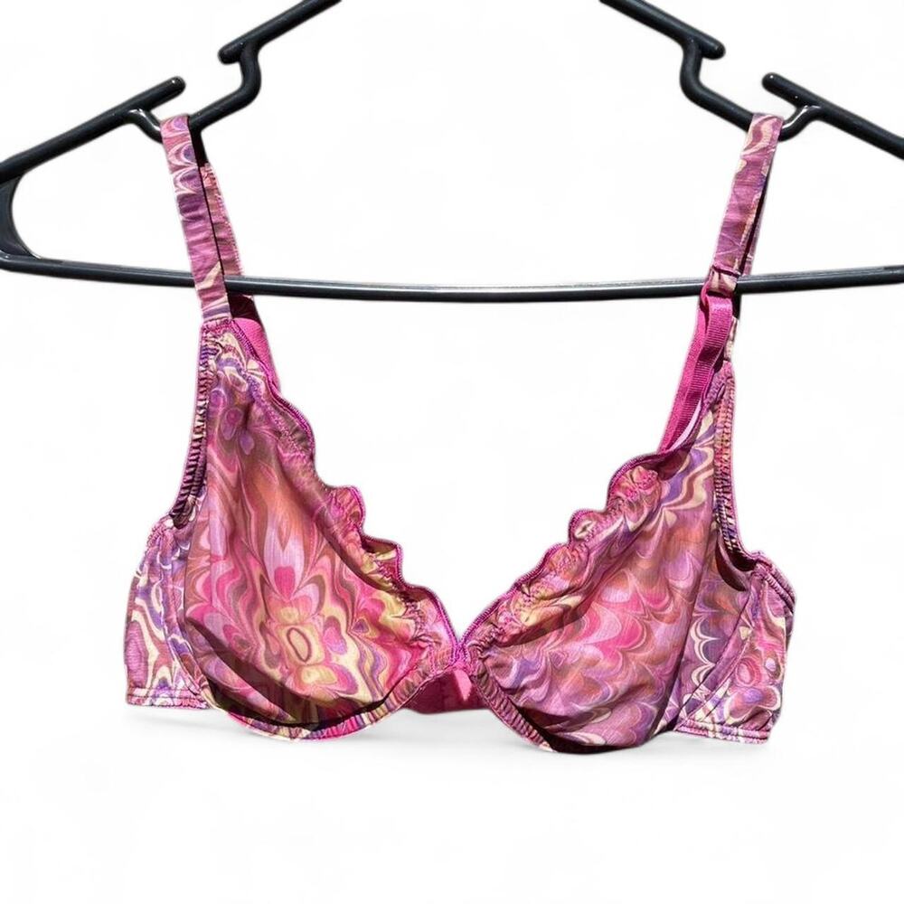 Burgundy and pink floral